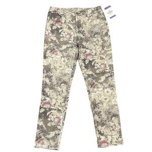 Chicos 0.5 So Slimming Girlfriend Ankle Jeans Floral Nonnacore Soft Girl Small